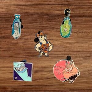 5 Hercules Disney Parks Trading Pins, Plus 2 Bonus Pins
